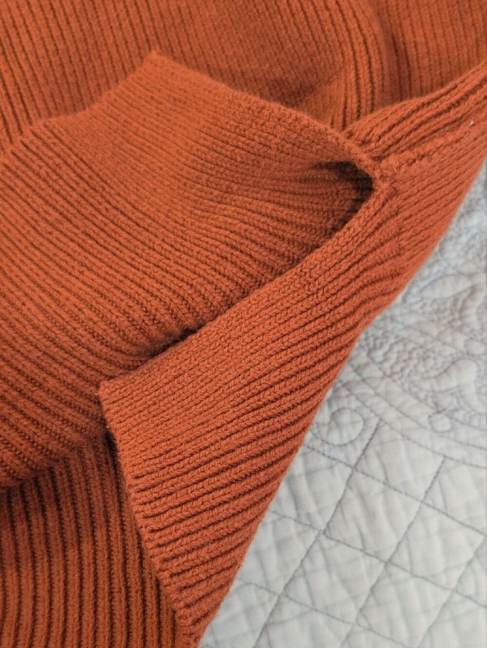 Free People Crewneck Sweater in Rust Orange - Picture 5 of 5